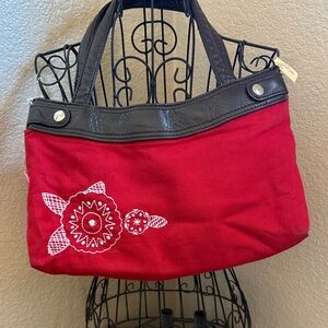 Stylish Red Floral Women's Bag